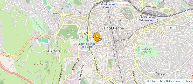 localisation de l'entreprise M G S MEDIA GRAPHIQUE ET SCE à SAINT-ETIENNE