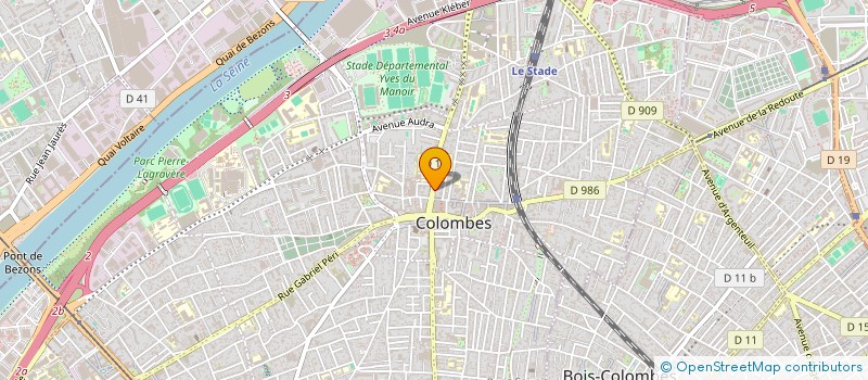 localisation de l'entreprise M G S SERRURERIE à COLOMBES