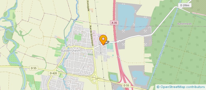 localisation de l'entreprise M-G SARL  BALDERSHEIM