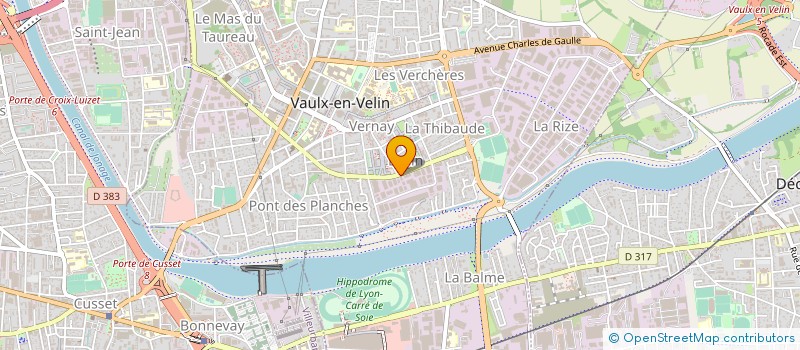 localisation de l'entreprise M G T MECANIQUE GENERALE TANZILLI  VAULX-EN-VELIN