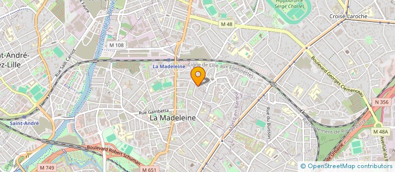 localisation de l'entreprise M.G.T PEINTURE à MARCQ-EN-BARŒUL