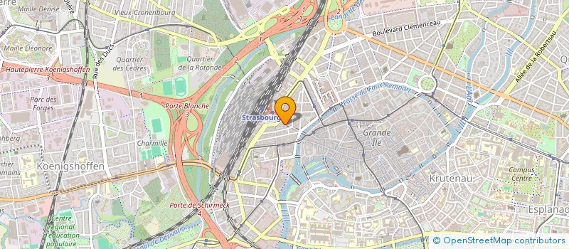 localisation de l'entreprise M.G.T.T. à STRASBOURG