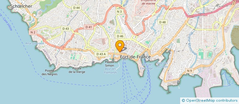 localisation de l'entreprise M G TOURISME  FORT-DE-FRANCE