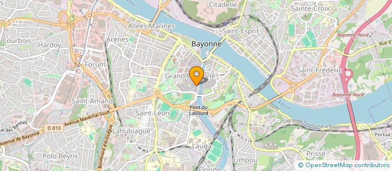 localisation de l'entreprise M.G.Y à BAYONNE
