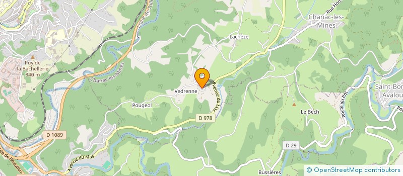 localisation de l'entreprise M-GA  CHANAC-LES-MINES