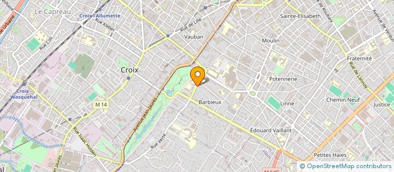 localisation de l'entreprise M GASTON  ROUBAIX