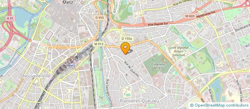 localisation de l'entreprise M GERSTENHABER HOLDING à METZ