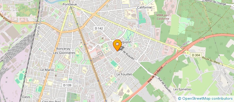 localisation de l'entreprise M GESTION  LE MANS