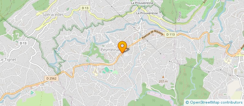 localisation de l'entreprise M H à PEYMEINADE