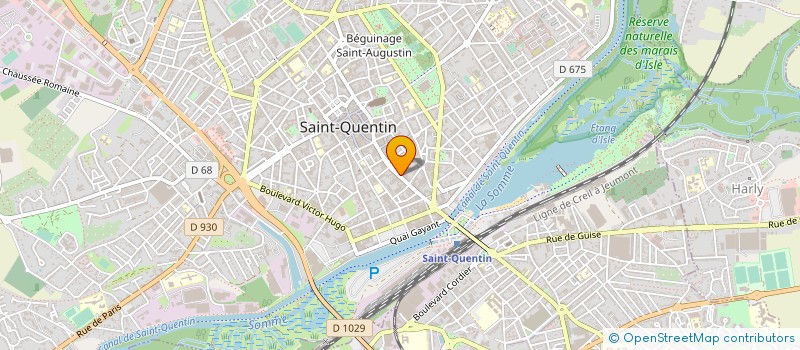 localisation de l'entreprise M.H. à SAINT-QUENTIN