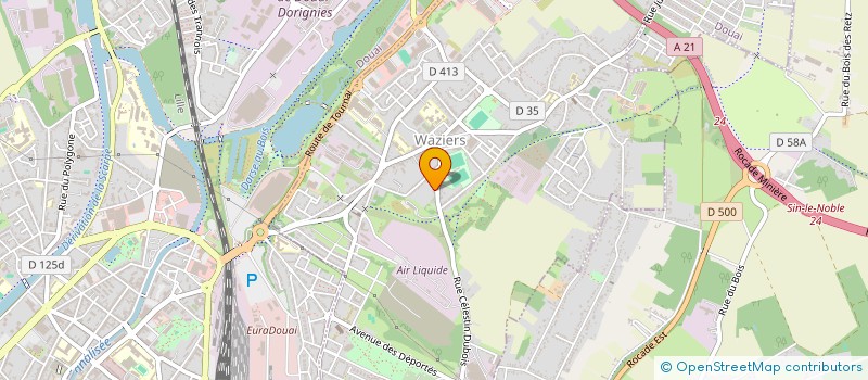 localisation de l'entreprise M.H.  WAZIERS