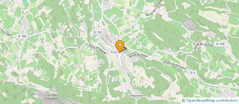 localisation de l'entreprise M&H  MENERBES