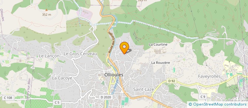 localisation de l'entreprise M & H  OLLIOULES