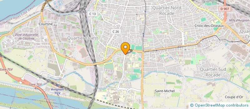 localisation de l'entreprise M&H  ROCHEFORT-DU-GARD