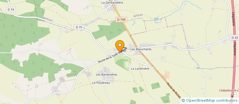 localisation de l'entreprise M.H.  LA ROCHELLE