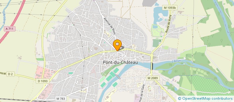 localisation de l'entreprise M + H  PONT-DU-CHATEAU