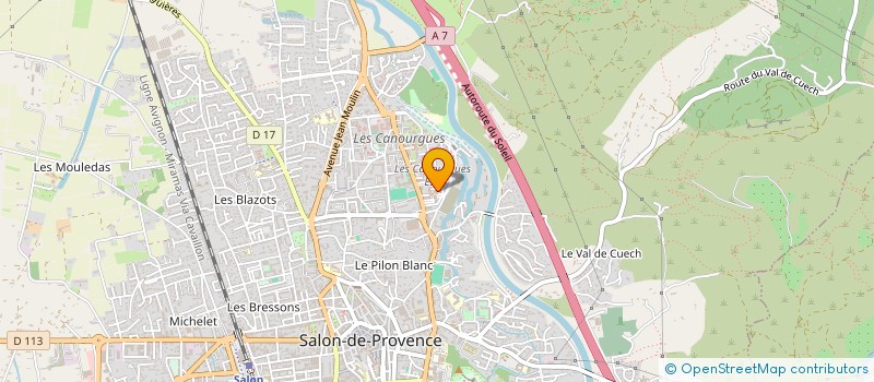 localisation de l'entreprise M.H.A.C.  SALON-DE-PROVENCE