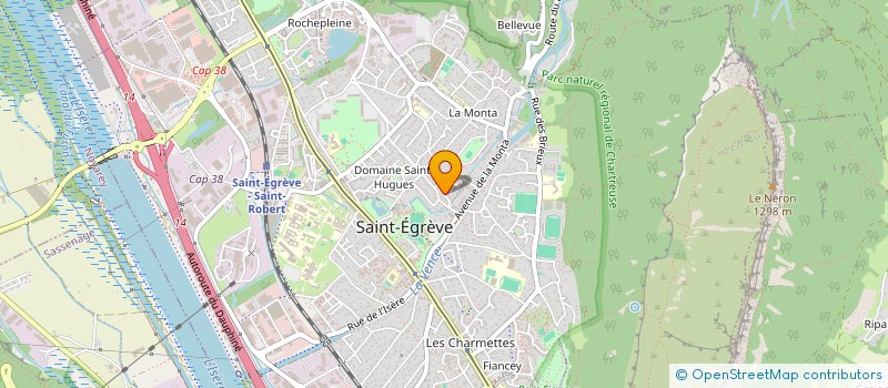 localisation de l'entreprise M.H.B  SAINT-EGREVE