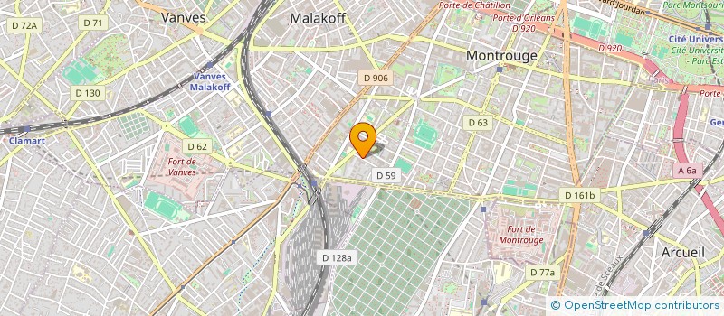 localisation de l'entreprise M.H.B.T. à MONTROUGE