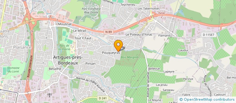 localisation de l'entreprise M H BELHADI  ARTIGUES-PRES-BORDEAUX