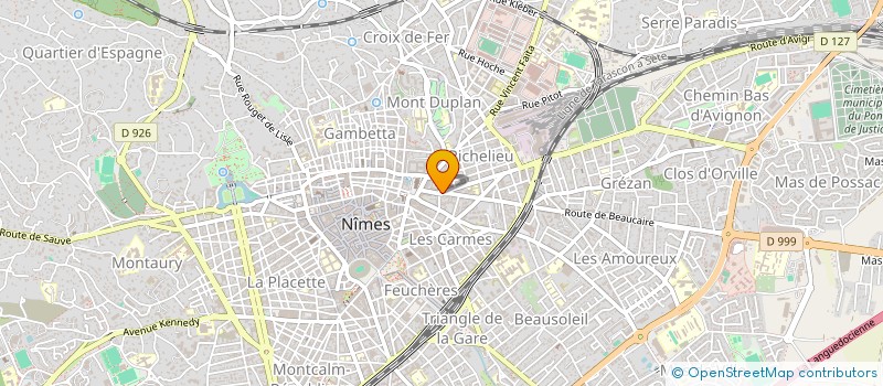 localisation de l'entreprise M.H COIFFURE  NIMES