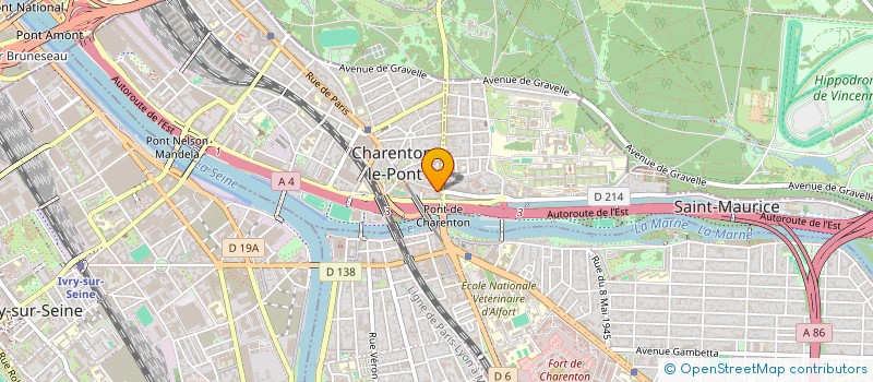 localisation de l'entreprise M.H. CONSEIL  CHARENTON-LE-PONT