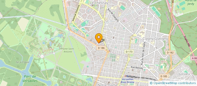 localisation de l'entreprise M.H CONSEIL DEVELOPPEMENT  HOUILLES