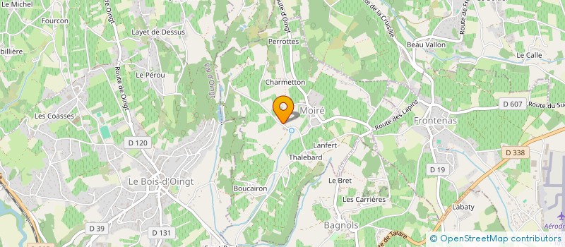 localisation de l'entreprise M & H CORPORATE  MOIRE