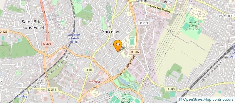 localisation de l'entreprise M.H. DRIVER  SARCELLES