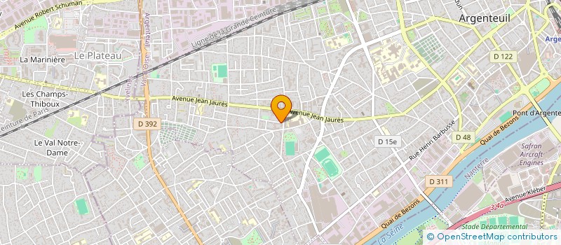 localisation de l'entreprise M H ETANCHEITE à ARGENTEUIL