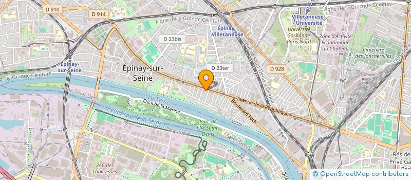 localisation de l'entreprise M.H EVENT à EPINAY-SUR-SEINE