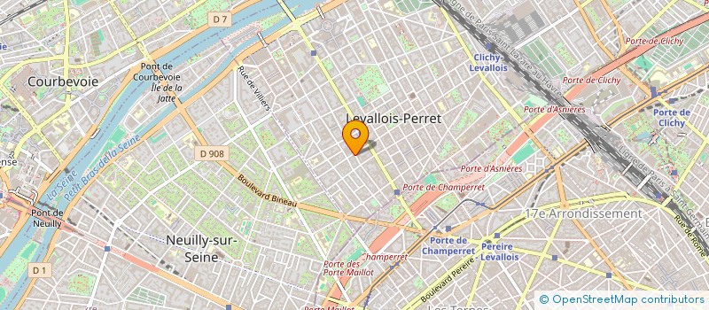 localisation de l'entreprise M&H FORMATION à LEVALLOIS-PERRET