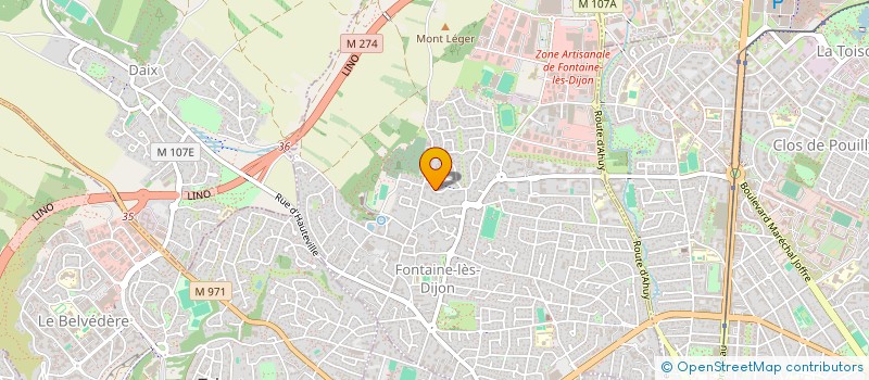 localisation de l'entreprise M.H.G.L.  FONTAINE-LES-DIJON