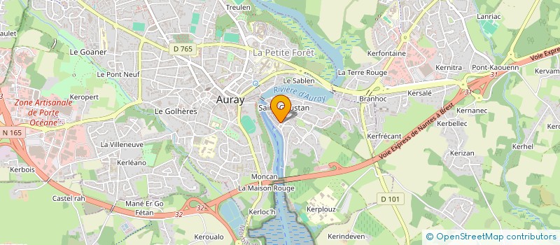 localisation de l'entreprise M.H HORIZON  AURAY