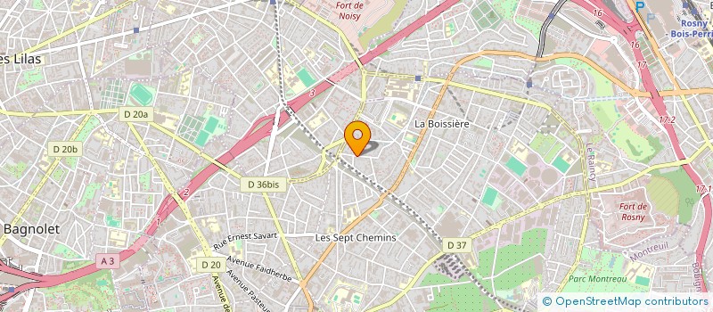 localisation de l'entreprise M.H IMMO à MONTREUIL
