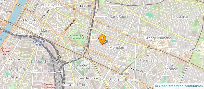 localisation de l'entreprise M.H.L.B.  LYON