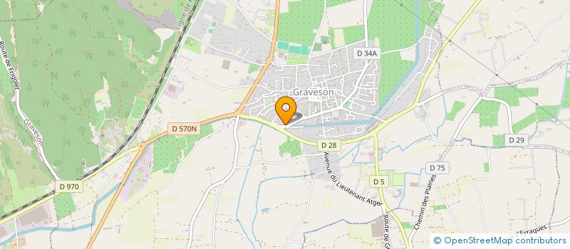 localisation de l'entreprise M.H.M  GRAVESON