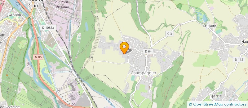 localisation de l'entreprise M.H.O.P.  CHAMPAGNIER