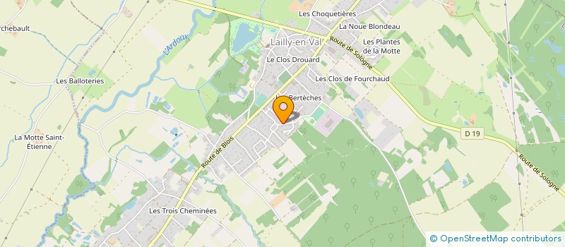 localisation de l'entreprise M.H.P. RENOVATION à LAILLY-EN-VAL