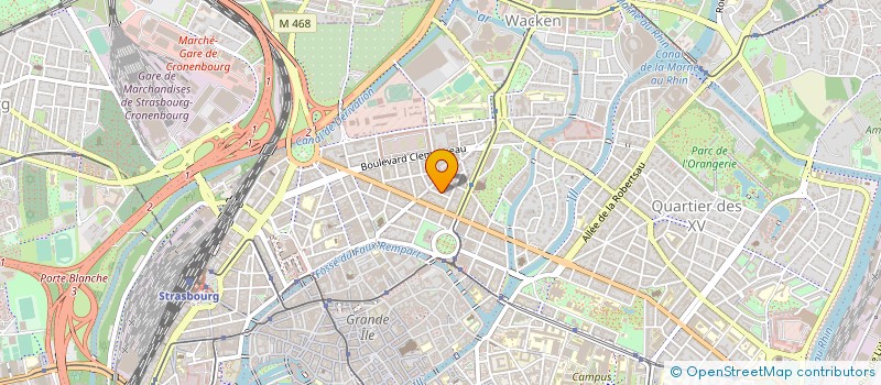 localisation de l'entreprise M H PUBLICITE à STRASBOURG