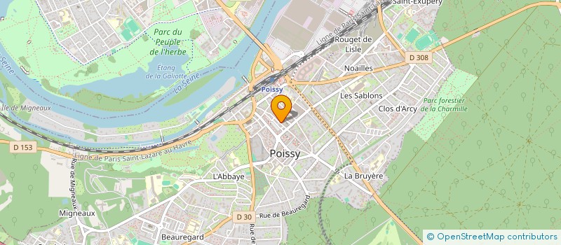 localisation de l'entreprise M.H.S. BEAUTE à POISSY