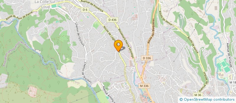 localisation de l'entreprise M.H.T  LA COLLE-SUR-LOUP