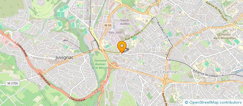 localisation de l'entreprise M.H - T.P  MONTPELLIER