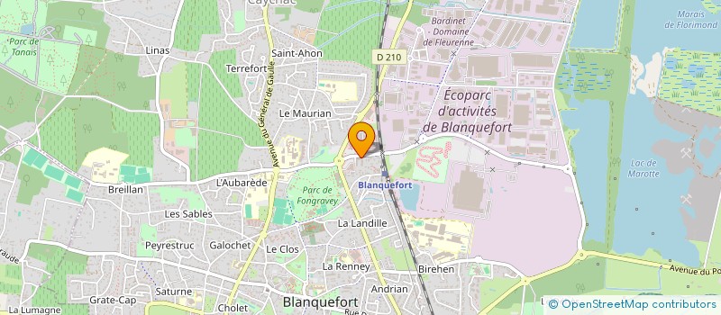 localisation de l'entreprise M.H.T. SARL à BLANQUEFORT