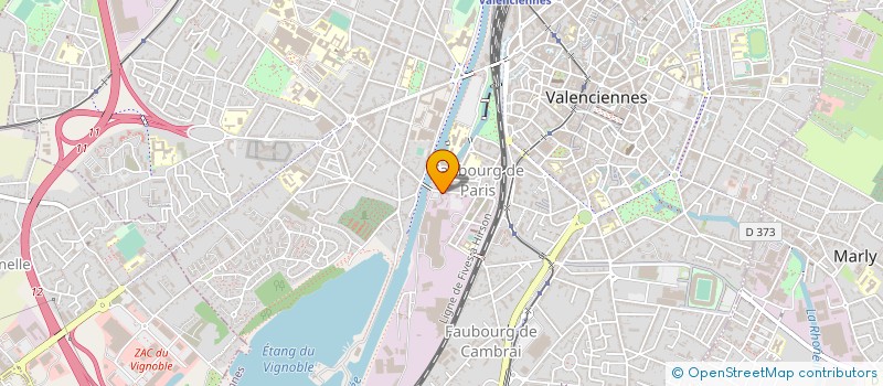 localisation de l'entreprise M.H. VERANDAS  VALENCIENNES