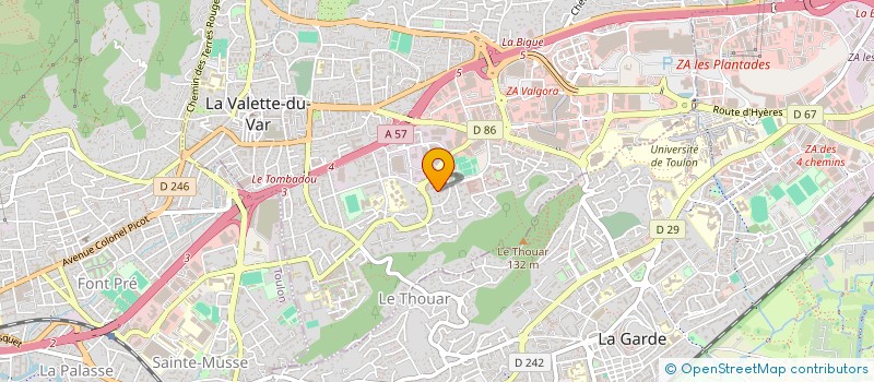 localisation de l'entreprise M.H83 TRAINING à LA VALETTE-DU-VAR