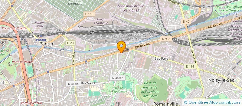 localisation de l'entreprise M. HAMZA VTC  PANTIN