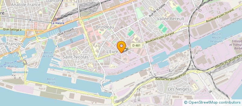 localisation de l'entreprise M'HANI à LE HAVRE