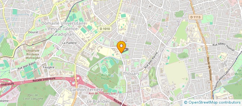 localisation de l'entreprise M. HENRI BONNIN E MME VIRGINIE VOLAT  TALENCE