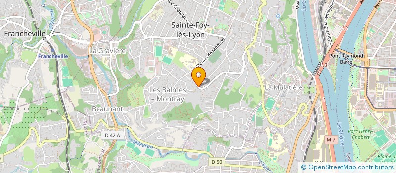 localisation de l'entreprise M.I.2  SAINTE-FOY-LES-LYON